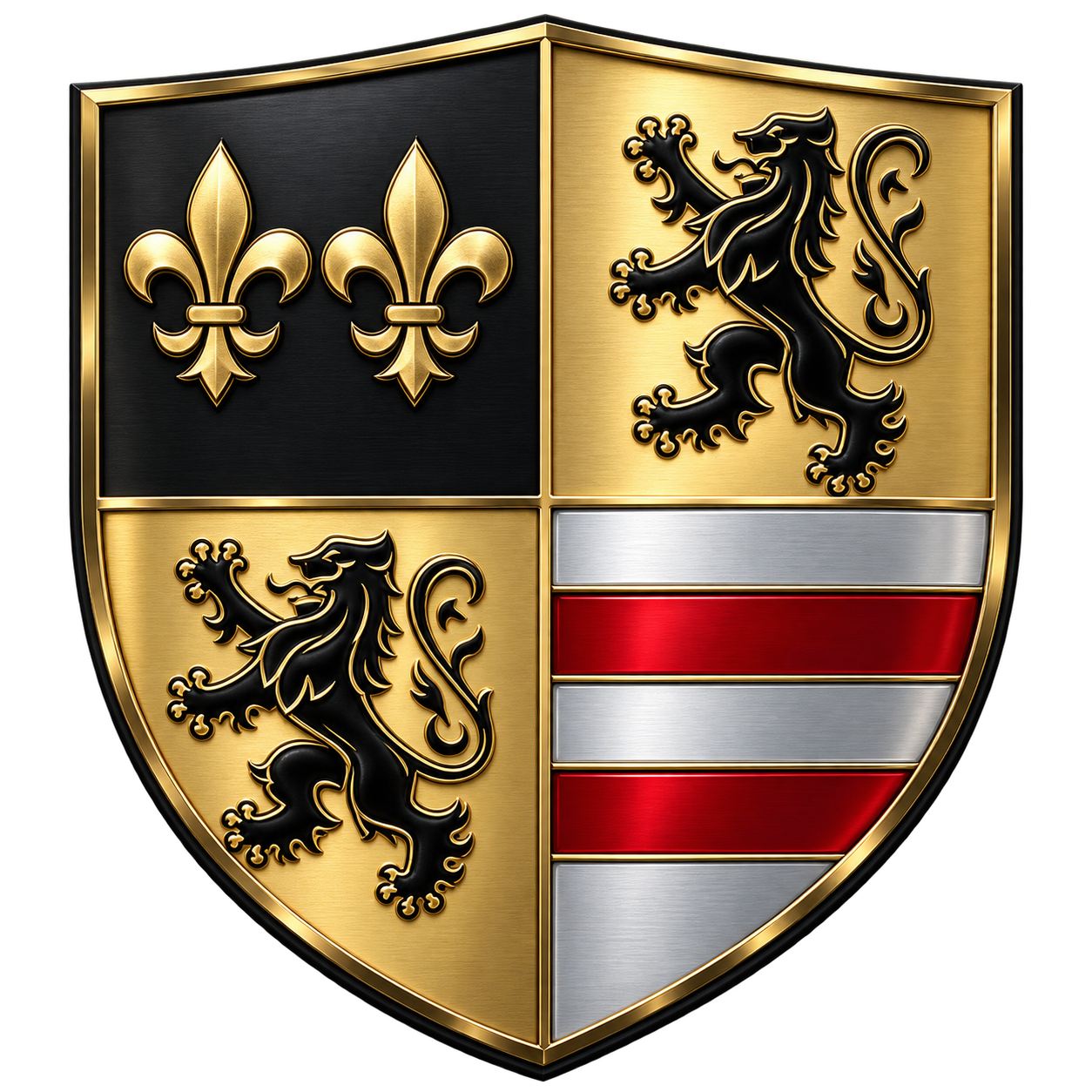 Modern interpretation of the Renstrom Enterprises heraldic crest